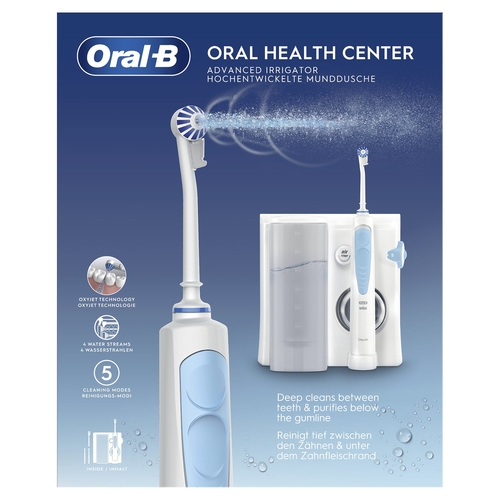 ORAL B MD-20 Blanco y Azul - Irrigador de Agua  Con Cable