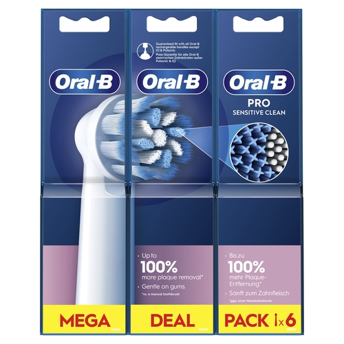 ORAL B EB60-6 x 6 UDES. SENSITIVE - Accesorio Recambio Cepillo Dental