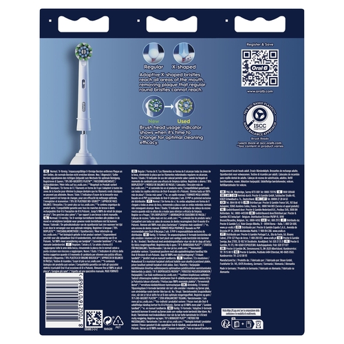 ORAL B EB50-6 X 6 UDES. CROSS ACTION - Accesorio Recambio Cepillo Dental