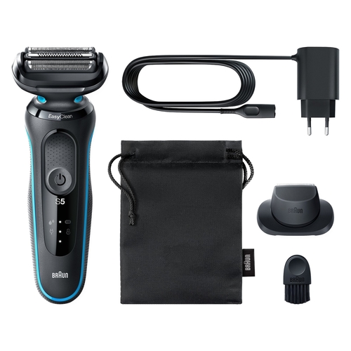 BRAUN SERIE 5 51-M1200S Negro y Azul - Afeitadora Sin Cable