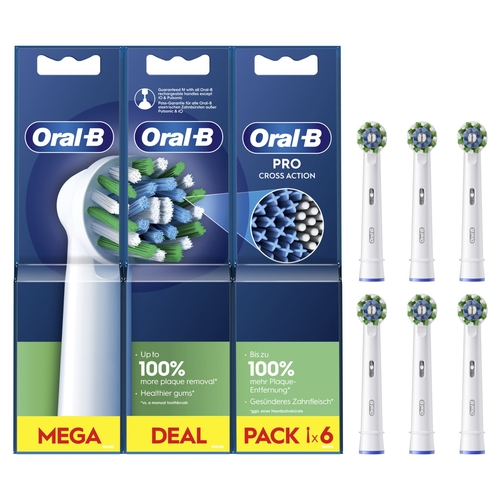 ORAL B EB50-6 X 6 UDES. CROSS ACTION - Accesorio Recambio Cepillo Dental