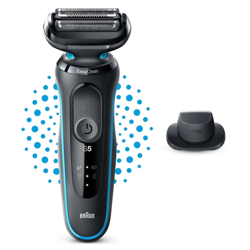 BRAUN SERIE 5 51-M1200S Negro y Azul - Afeitadora Sin Cable