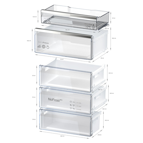 BALAY 3KFC-879-NI Cristal Negro - Frigorífico Combi No Frost
