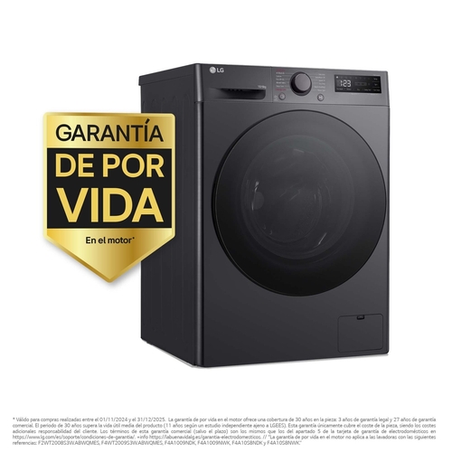 LG F4-DR6010AGM INOX - Lavadora Secadora 10KG / 6KG 1400RPM