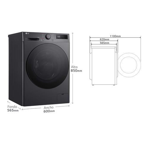 LG F4-DR6010AGM INOX - Lavadora Secadora 10KG / 6KG 1400RPM