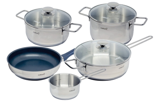 CATA NEW YORK INOX - Batería de Cocina 8 Piezas