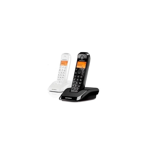 MOTOROLA S-1201 DUO - Teléfono fijo Blanco-Negro