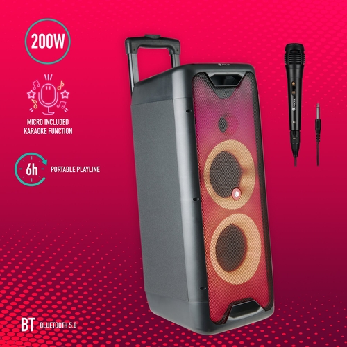 NGS WILD RAVE 1 Negro - Altavoz Portátil 200W