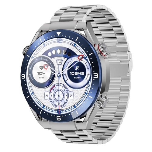 EcoWatch EW-01 Plata Azul - Smartwatch 1.52" Bluetooth