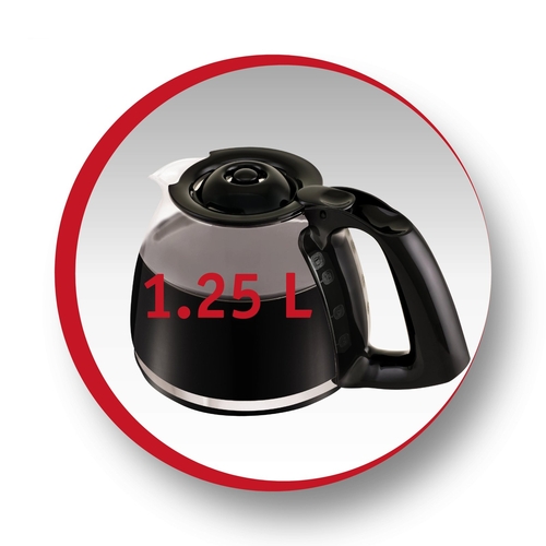 MOULINEX FG-370811 Negro-INOX - Cafetera de Goteo 1000W