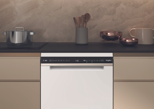 WHIRLPOOL W7F HS51 Blanco-Negro - Lavavajillas 60CM 15 Servicios