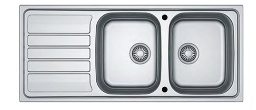 MEPAMSA FLASH 116.50 REV 101.0712.807 INOX - Fregadero 80CM