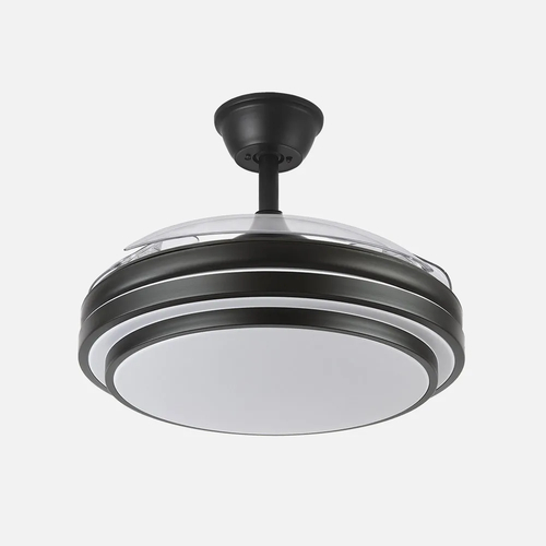 ABRILA IBE Negro - Ventilador de Techo Aspas Retráctiles 72 W F