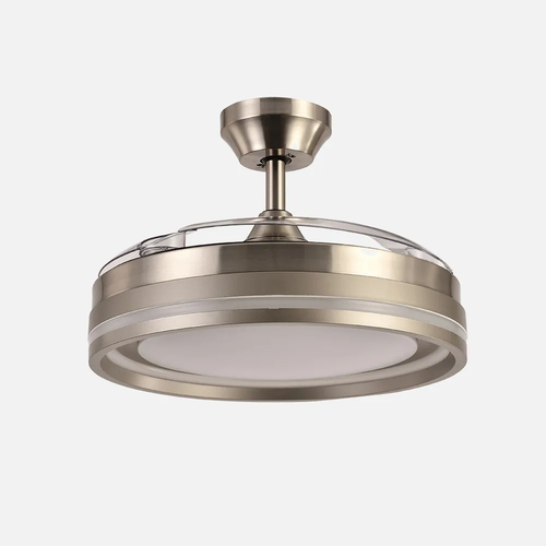 ABRILA CERRATO Níquel - Ventilador de Techo Aspas Retráctiles 59W