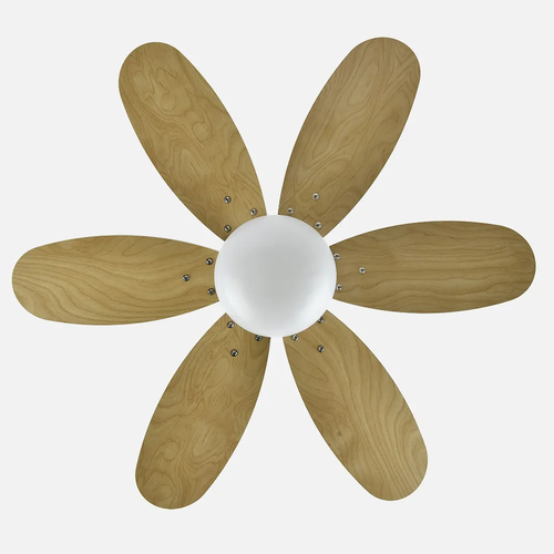 ABRILA ALVES Blanco/Pastel-Blanco/Intenso - Ventilador de Techo Aspas Normales 220-240 V