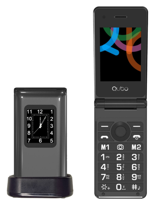 Qubo Senior X-28 Negro - Móvil 2.8" 32MB