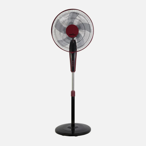 ABRILA BORLON Burdeos/Negro - Ventilador de Pie 220-240 V