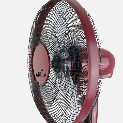 ABRILA BORLON Burdeos/Negro - Ventilador de Pie 220-240 V