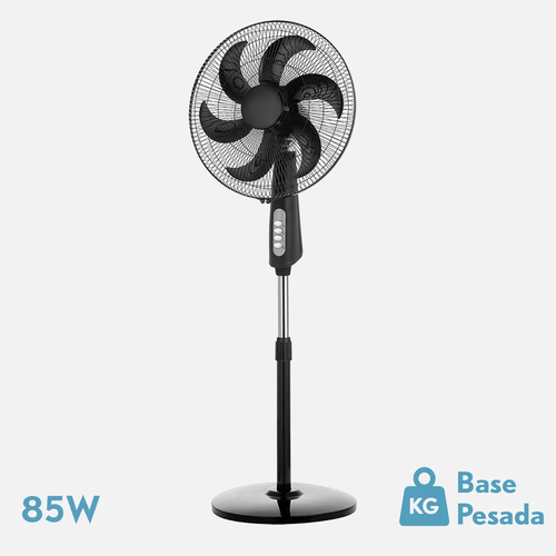 ABRILA GRANIZO Negro - Ventilador de Pie 220-240 V