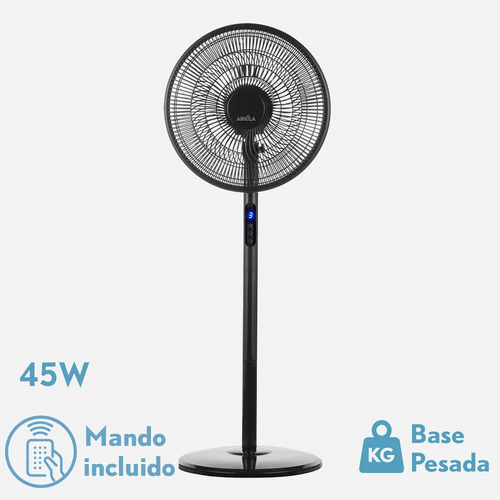 ABRILA ICONO Negro - Ventilador de Pie 220-240 V