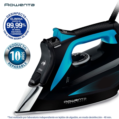 ROWENTA DW-5310-D1 Negro-Azul - Plancha de Vapor 2700W