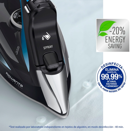 ROWENTA DW-5310-D1 Negro-Azul - Plancha de Vapor 2700W