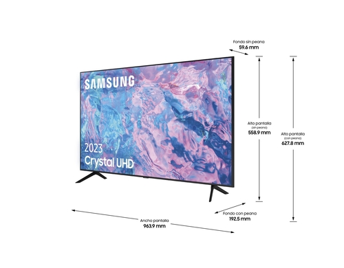 SAMSUNG TU43CU7175 Negro - TV 43" 4K UDM  Smart TV