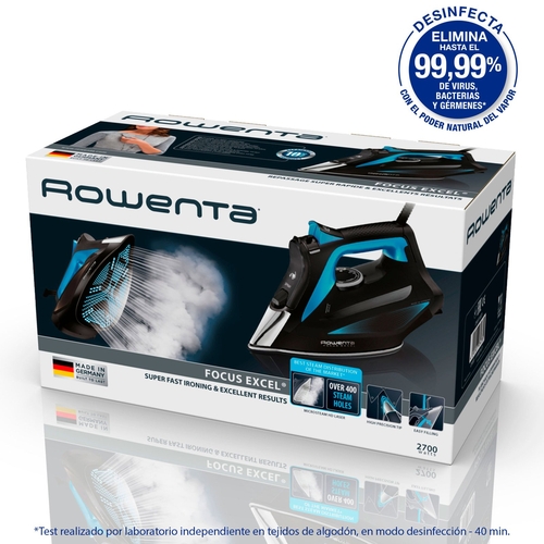 ROWENTA DW-5310-D1 Negro-Azul - Plancha de Vapor 2700W