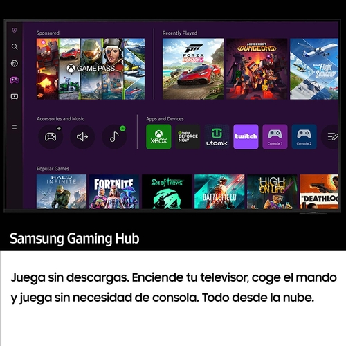 SAMSUNG TU43CU7175 Negro - TV 43" 4K UDM  Smart TV