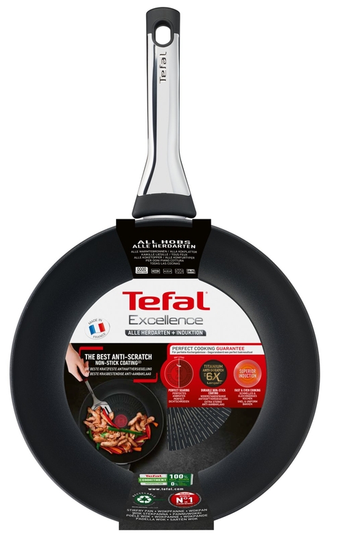 TEFAL EXCELLENCE G2691932 Negro - Sartén WOK 28CM
