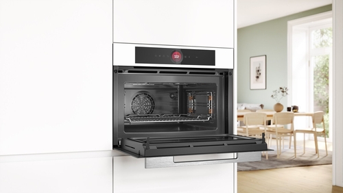 BOSCH CMG7241W1 Cristal Blanco - Horno Compacto Microondas 45L