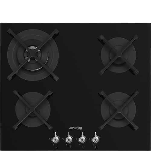 SMEG PV364N Negro - Placa de Gas 60CM Gas Natural