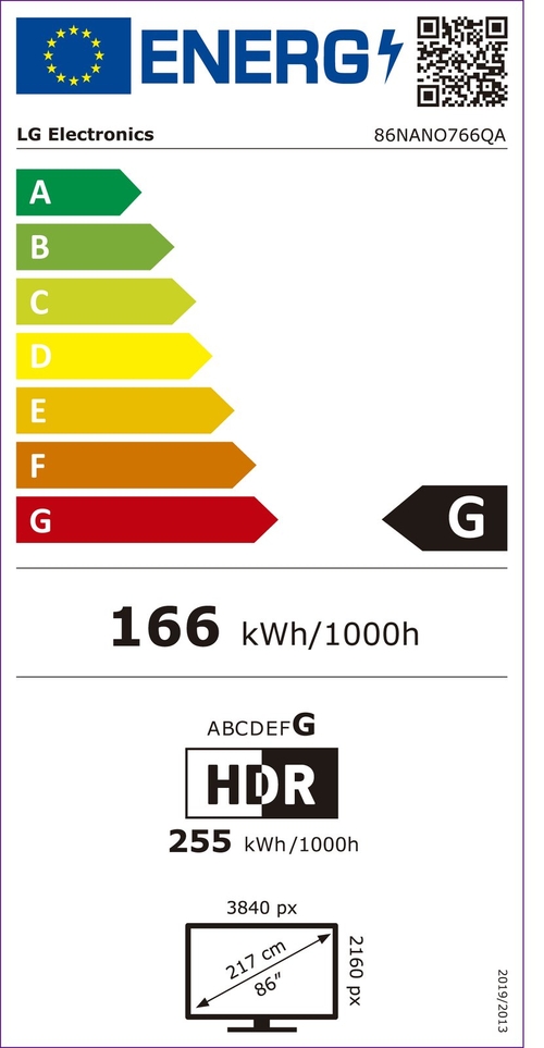 LG 86NANO766QA Negro - TV 86"4K HDR Smart TV