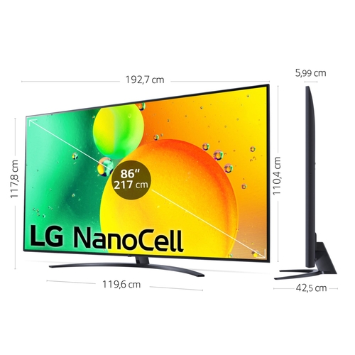 LG 86NANO766QA Negro - TV 86"4K HDR Smart TV