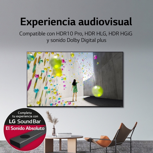 LG 86NANO766QA Negro - TV 86"4K HDR Smart TV