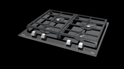 TEKA GZC 64300 XBN - Placa de Gas 60CM Gas Natural Negro