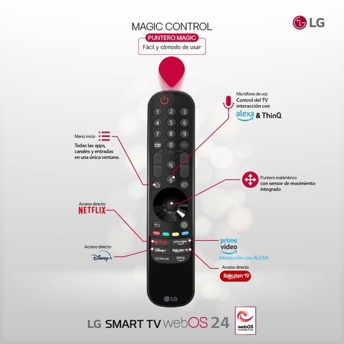 LG OLED65B46LA Negro - TV 65" 4K Smart TV