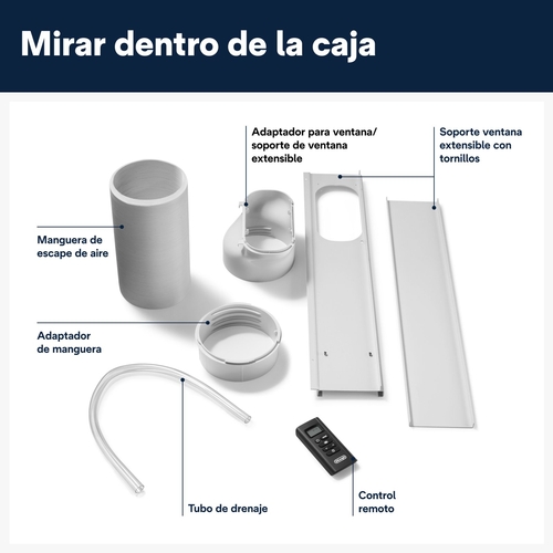 DELONGHI PAC-EM90 Blanco - Aire Acondicionado Portátil 2150 Frigorías
