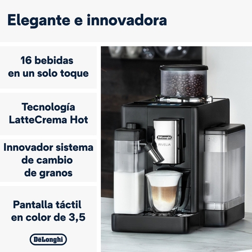 DELONGHI EXAM440.55.B Negro - Cafetera Superautomática 1450W