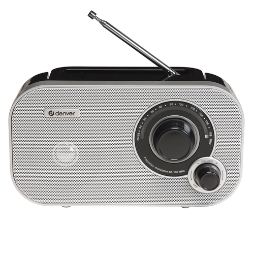 DENVER TR-51 Blanco - Radio Portátil Analógico