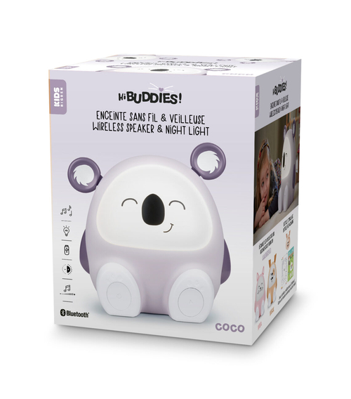 BIGBEN KOALA BTKIDSKOALA Morado - Altavoz Portátil Y Luz Nocturna