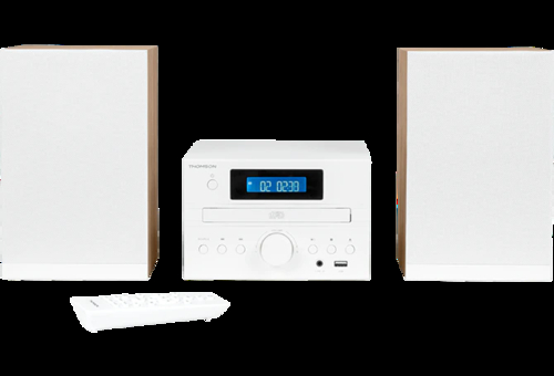 THOMSON MIC-121-BT Blanco-Madera - Microcadena 50W