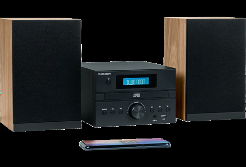 THOMSON MIC-123-BT Negro-Madera - Microcadena 50W
