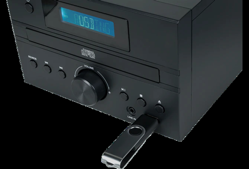 THOMSON MIC-123-BT Negro-Madera - Microcadena 50W