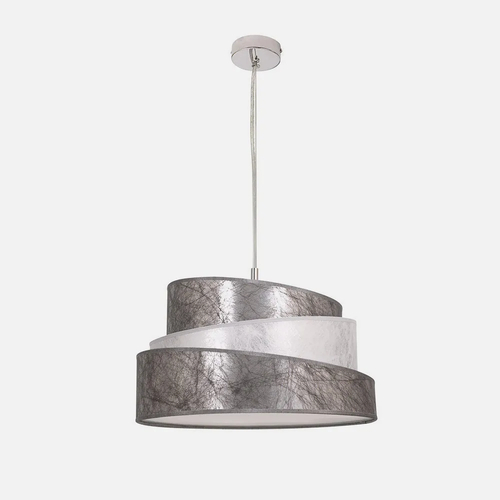 Abrila COLONIA Plata/Blanco - Colgante Moderno 3xE27 40 cm