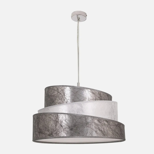 Abrila COLONIA Plata/Blanco - Colgante Moderno 3xE27 50 cm