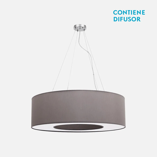 Abrila HAITI Cromo/Topo - Colgante Moderno 4xE27 65 cm
