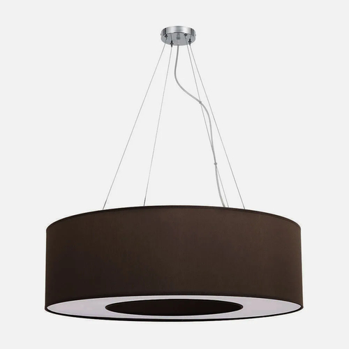 Abrila HAITI Marrón / Cromo - Colgante Moderno 4xE27 80 cm