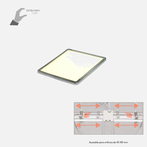 Abrila PROVIDENCIA Cromo - Downlight Empotrado 8 W 4000K