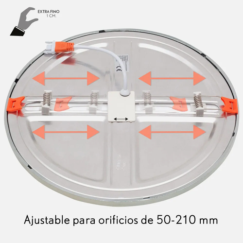Abrila PORVENIR Cromo - Downlight Empotrado 20 W 4000K